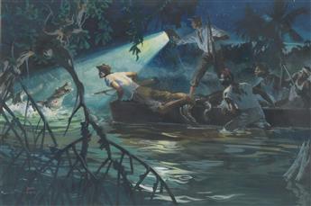 JOHN PIKE. My Strange Night with the Crocodiles.